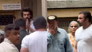 Arjun Kapoor Greets Malaika's Ex-In-Laws With Folded Hands As They Arrived After Anil Arora's Demise
