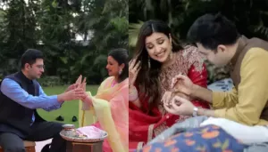 Pregnant Parineeti Chopra Glows In Karwa Chauth Post With Husband, Raghav Before Birth Of Her Baby