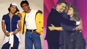 Shah Rukh Khan And Kajol Dance On 'Ladki Badi Anjani Hai' At 70th Filmfare Awards, Internet Reacts