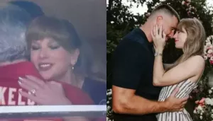 Taylor Swift Supports Travis Kelce With Caitlin Clark At Chiefs-Lions Game, Flaunts Engagement Ring