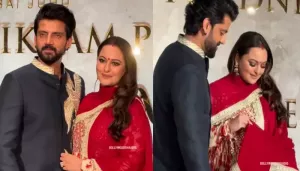 Sonakshi Sinha Sparks Pregnancy Rumours, Hides Belly With 'Dupatta' At An Event With Husband, Zaheer