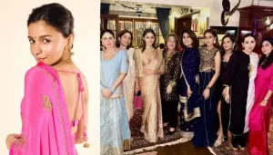 Alia Bhatt Poses With Neetu Kapoor And Sisters-In-Law, Kareena, Karisma During Pre-Diwali Festivity