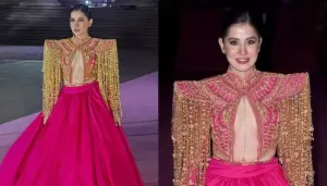 Uorfi Makes International Debut With Naomi Campbell At London's Pink Ball Co-Chaired By Isha Ambani