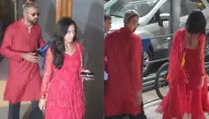 Hardik Pandya And Rumoured GF, Maheika Sharma Twin In Red At Diwali Party, Ahead Of Ind Vs Aus Match