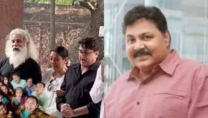 Grieving Rupali Ganguly Along With 'Sarabhai' Team Sing Title Track Of Show At Satish Shah's Funeral