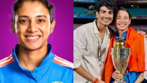 Smriti Mandhana's Bf Palash Muchhal Celebrates World Cup Win Fans Notice His Tattoo Of Her Jersey No