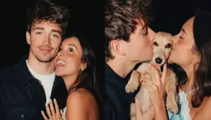 Charles Leclerc And Alexandra Saint Mleux Get Engaged, Make Their Puppy Leo A Part Of Celebrations