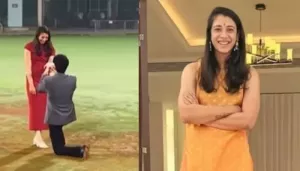 Smriti Mandhana Stuns In Yellow Co-Ord Set At Her Haldi, Palash Muchhal Proposes To Her In A Stadium