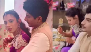 Smriti Mandhana Makes Fiance Palash Muchhal Eat Food As He Applies Mehendi, Wedding Muhurat Time Out