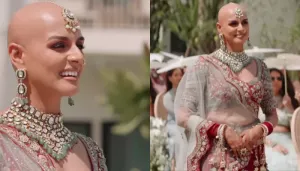 Indian Bride Flaunts Her Baldness, Ditches Wig And Opts For A 'Maang Teeka' For Her Big Day