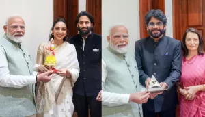 Sobhita Dhulipala, Naga Chaitanya, And Nagarjuna Meet PM Modi, Gift Book Honoring ANR
