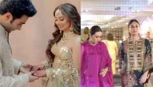 Kareena Kapoor And Karisma Kapoor Dazzle In Ethnic Outfits At Aadar Jain-Alekha Advani's 'Mehendi'