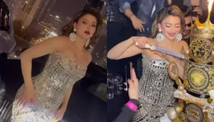 Urvashi Rautela Looks Dazzling In Custom-Made Real Diamonds Studded Dress For Her 31st Birthday