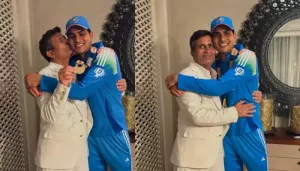 Shubman Gill's Father, Lakhwinder Gives Him A Sweet Kiss, Flaunts His Medal As India Wins Against NZ