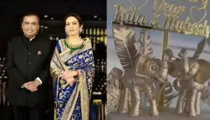 Mukesh Ambani And Nita Ambani Cut A 6-Tiered, 30-Kg Vantara-Themed Cake For Their 40th Anniversary