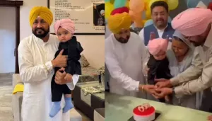 Sidhu Moose Wala's Brother Turns 1, Charanjit Singh Channi Joins Celebration, Cuts Cake With Family