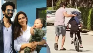 Shahid Kapoor's Unique 'Towel' Method Of Teaching Son, Zain To Ride A Cycle, Leaves Fans In Splits