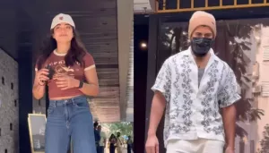 Rashmika Mandanna Spotted On Lunch Date With Rumoured BF Vijay Devarakonda Post 'Sikandar' Premiere