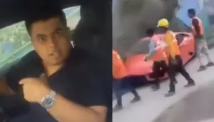 Noida Lamborghini Car Crash: Driver Gave Shocking Remark After Hitting 2 Workers: 'Koi Marr Gya?'