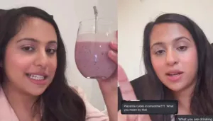 Influencer, Puja Khan Drinks Her Placenta Smoothie During Postpartum, Says, 'Influenced By Mammals'