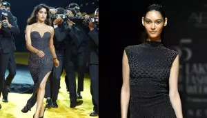 Internet Is Obsessed With The Model Who Was Behind Janhvi At LFW, Users React 'You Overshadowed Her'