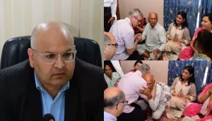 Kashmir CM Omar Abdullah Visits Family Of Martyred Officer, Raj Kumar Thapa, Killed In Pak Shelling