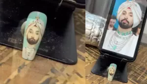 Nail Artist Re-Creates Diljit Dosanjh's Debut 'Met Gala 2025' Look On A Nail Extension, Fans In Awe