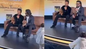 Ram Charan Poses With His Wax Statue At Madame Tussauds, Daughter, Klin Kaara Invades Stage