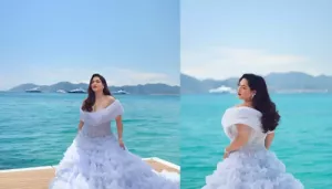 Cannes 2025: Influencer, Sakshi Sindwani Stuns In Gauri And Nainika Gown, 'My Stomach..'