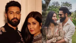 Katrina Kaif Gives Birthday Kiss To Husband, Vicky Kaushal, Shares De-Glam Selfie With Him