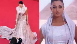 Janhvi Kapoor COPIED Aishwarya Rai's Cannes Look Featuring Head Veil And Pearls For Red Carpet