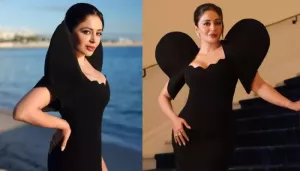 Neha Pendse Makes A Dazzling Red Carpet Debut At Cannes 2025 Wearing A Stunning Black Gown