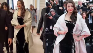 Aishwarya Rai Flaunts Curves In Black Body-Fitted Gown At Day-2 Of Cannes, Aaradhya Accompanies