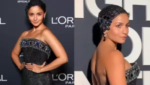 Cannes 2025: Alia Bhatt Turns Bejewelled Goddess In Look 2, Her Glittering Headpiece Steals The Show