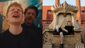 Ed Sheeran Sings 'Sapphire' With SRK, Chats With Arijit, Sits On 'Bahubali's' Throne, Gets A Tattoo