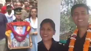 Helicopter Crash: Late Pilot's Wife, Lt. Deepika Breaks Down At His Funeral, Duo Just Welcomed Twins