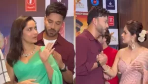 Ankita Lokhande Looks Annoyed As Husband, Vicky Holds Meera Chopra's Hand To Have A Conversation