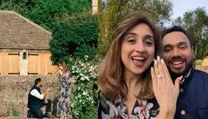 Chef Saransh Goila Gets ENGAGED To Long Time GF, Divya Rao, Goes Down On His Knees To Propose