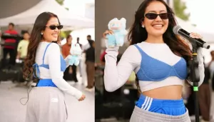 Neha Kakkar TROLLED For Wearing Blue Bra Over White Top At Concert In College 'Zero Dressing Sense'