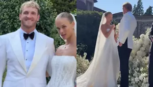 Model, Nina Agdal And WWE Star, Logan Paul Get Married In A Romantic Lake Como Wedding Ceremony