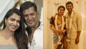 Vishal And Sai Dhanshika Get Engaged In A Divine Ceremony On His 47th B-Day After 15 Years Of Dating