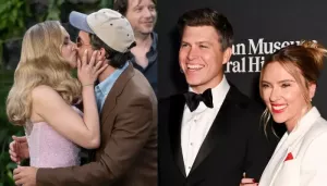 Scarlett Johansson Reveals Husband's Reaction To Her Kissing Jonathan Bailey On Red Carpet, 'We...'