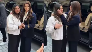 Aishwarya Rai Hugs And Consoles A Crying Fan As She Visits Paris For Fashion Week, Netizens Hail Her