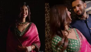 Influencer Sejal Kumar Wore Just Rs. 900 Saree For Her Reception, Styles It With Rare White Chooda