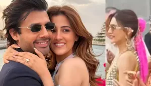 Kriti Sanon Dances At Sister, Nupur Sanon's Haldi, Gives Boho Vibes In Pink Scarf Tied On Her Bun