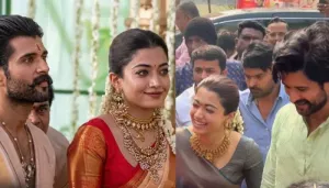 Rashmika Mandanna Reaches Vijay Deverakonda's Village For Griha Pravesh Puja, Gets A Warm Welcome