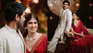 Allu Sirish & Nayanika Reddy To Twin With Customised Wedding Attire, Chose Anamika Khanna's Ensemble
