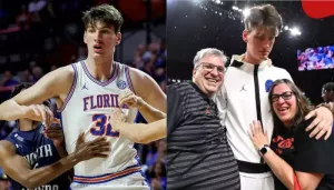 Meet Olivier Rioux's Parents As Florida Star Becomes Tallest Player To Appear In NCAA