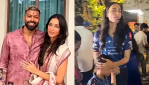 Hardik Pandya's Gf, Mahieka Sharma 'Protects' His Son, Agastya From Photographers, 'No Flashes..'