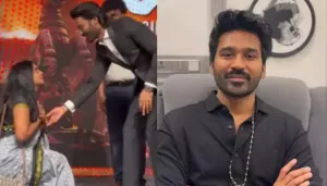 Dhanush Stops Kneeling Fan At Kara Event From Touching His Feet, Netizens Say, 'Do Not Worship...'